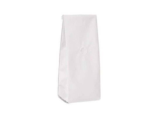 WHITE KRAFT PAPER SIDE GUSSET POUCH WHOLESALE