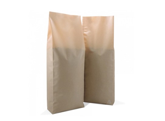 MATTE BROWN RECYCLABLE SIDE GUSSET POUCH WHOLESALE