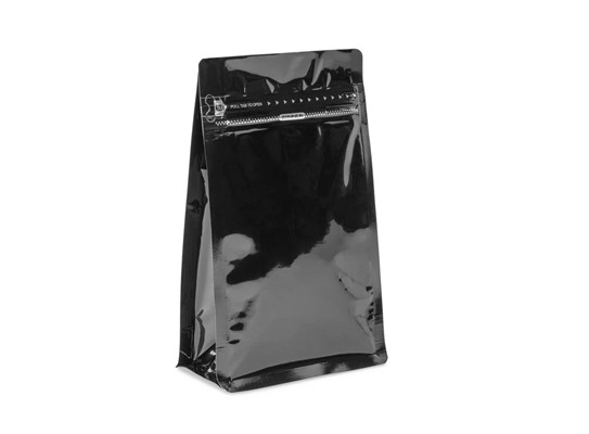GLOSSY FINISH FLAT BOTTOM POUCH WHOLESALE