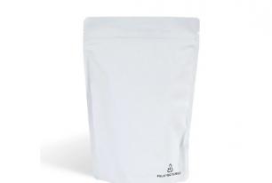 MATTE WHITE RECYCLABLE STAND UP POUCH WHOLESALE