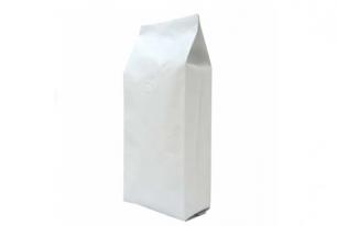 WHITE COMPOSTABLE SIDE GUSSET POUCH WHOLESALE