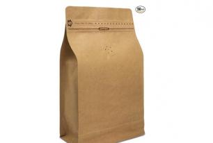 BROWN KRAFT PAPER FLAT BOTTOM POUCH WHOLESALE